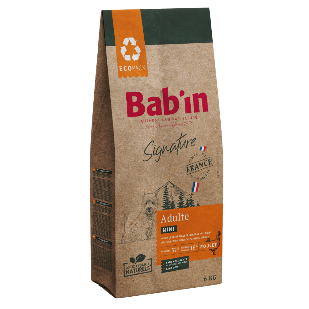 Croquettes – BAB’IN – Signature Mini Adulte Poulet – Chien Petite Taille