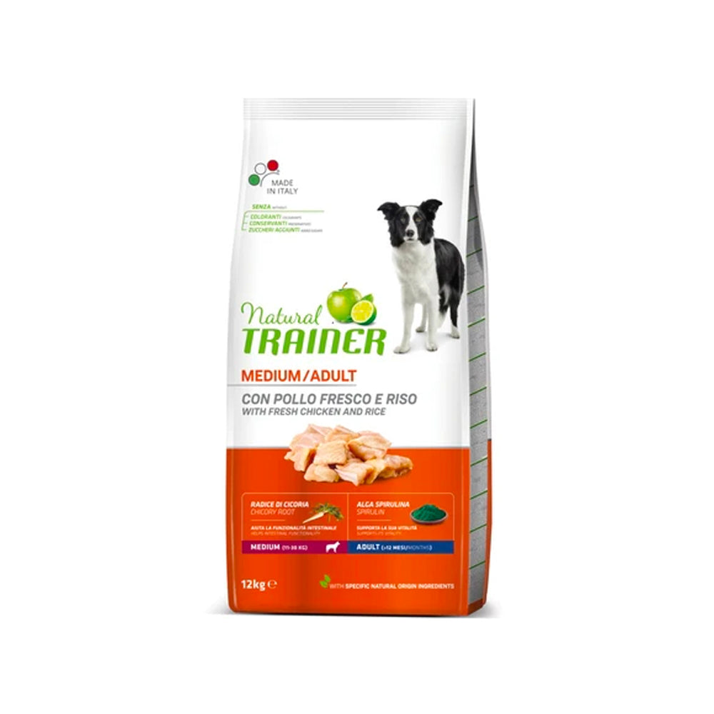 Croquettes – Natural Trainer – Chien Adulte Medium Poulet – Adult Medium