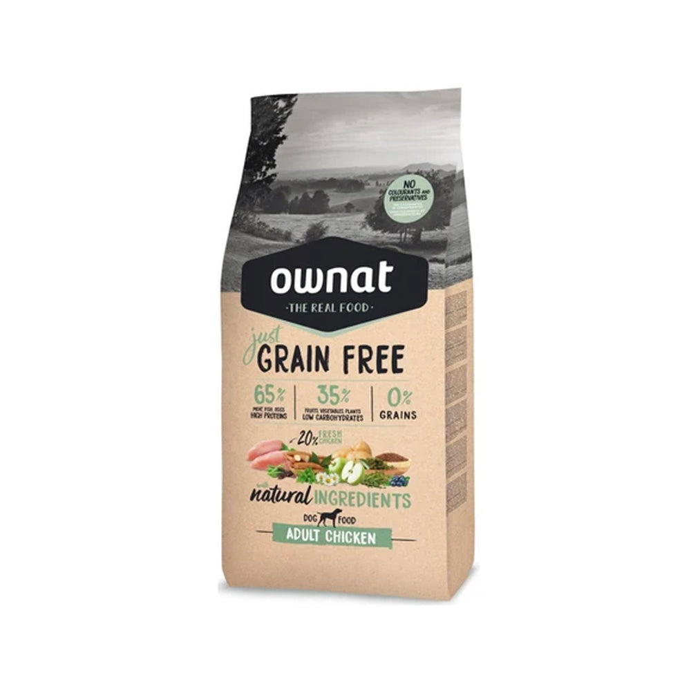 Croquettes OWNAT - Grain Free - Chien Adulte Poulet