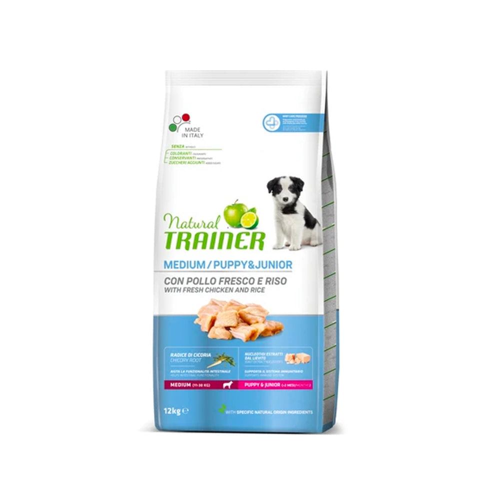 Croquettes - Natural Trainer - Chiot Puppy Medium Poulet