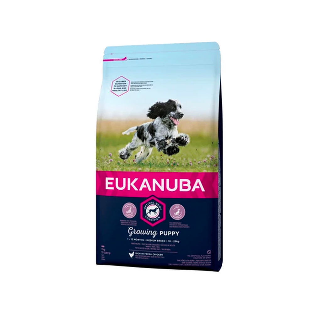 Croquettes - Eukanuba - Chiot Puppy Medium Poulet