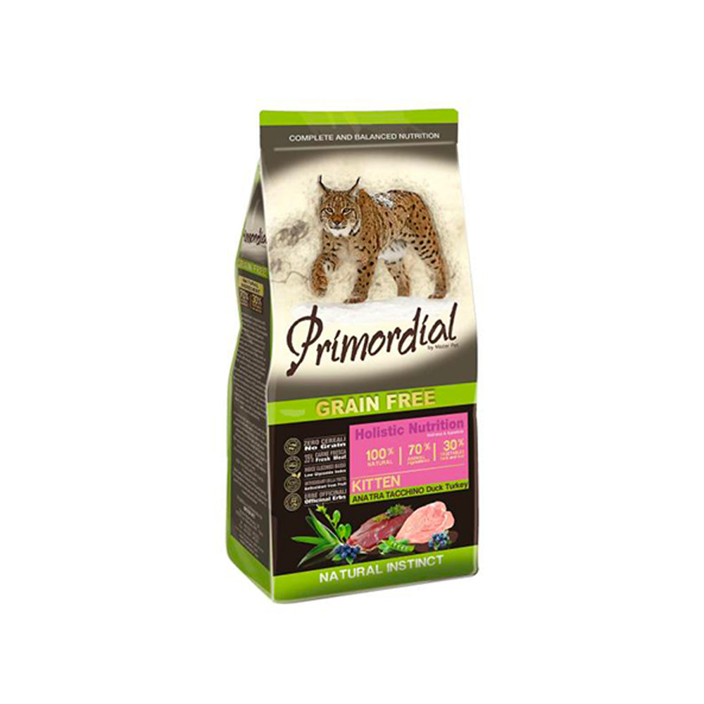 Croquettes - PRIMORDIAL - Grain Free - Chaton Canard & Dinde