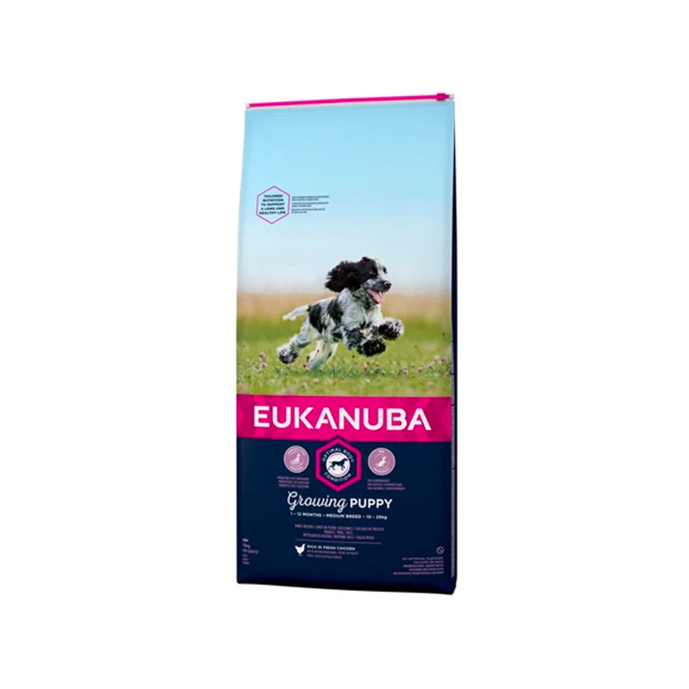 Croquettes - Eukanuba - Chiot Puppy Medium Poulet