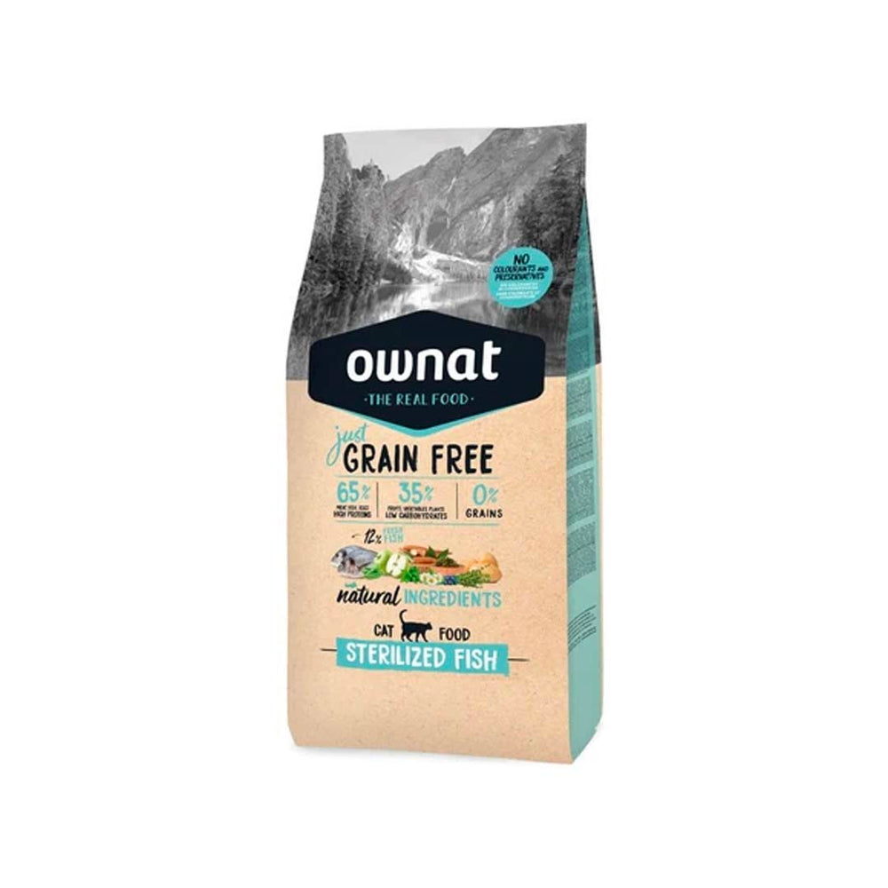 Croquettes OWNAT - Grain Free - Chat Adulte Stérilisé Poisson