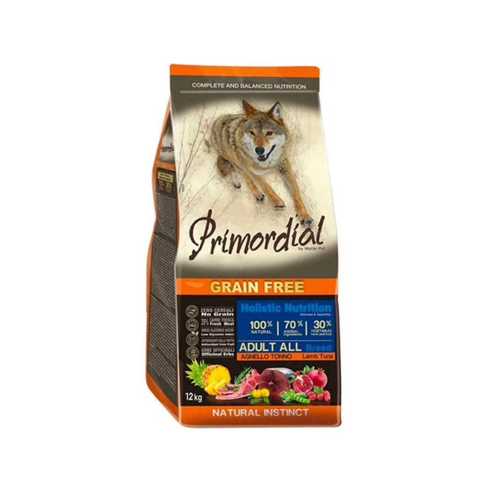 Croquettes - PRIMORDIAL - Grain Free - Chien Adulte Agneau & Thon