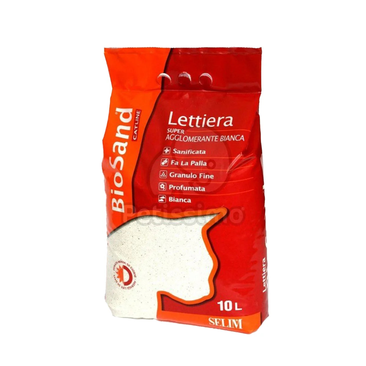 Litière super agglomérante blanche chat BioSand 10 L