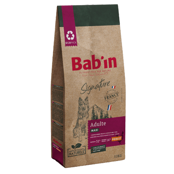 Croquettes – BAB’IN – Signature Maxi Adulte Poulet – Chien Adulte Grande Taille