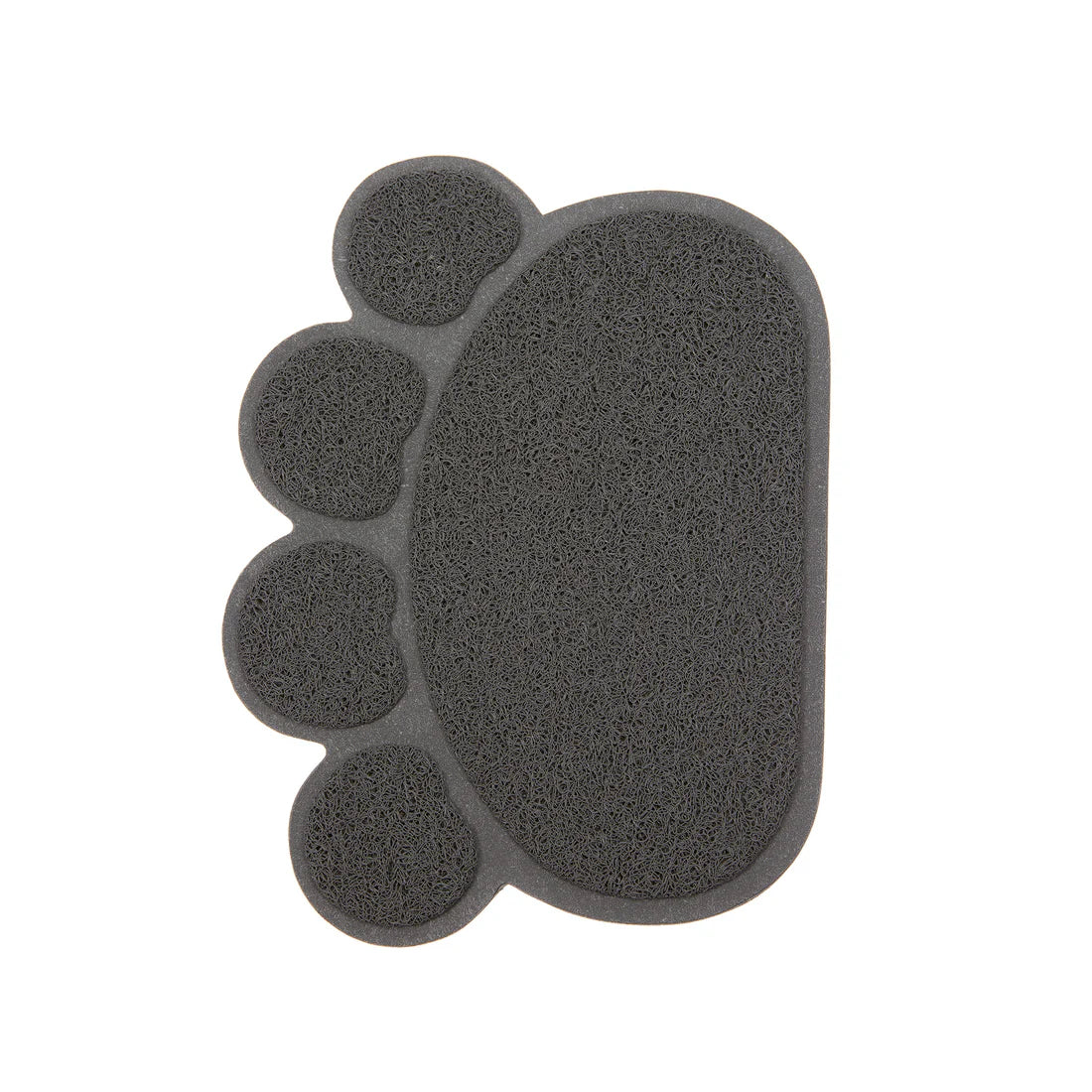 Tapis de toilette noir pour bac litière 59x45cm chat Imac