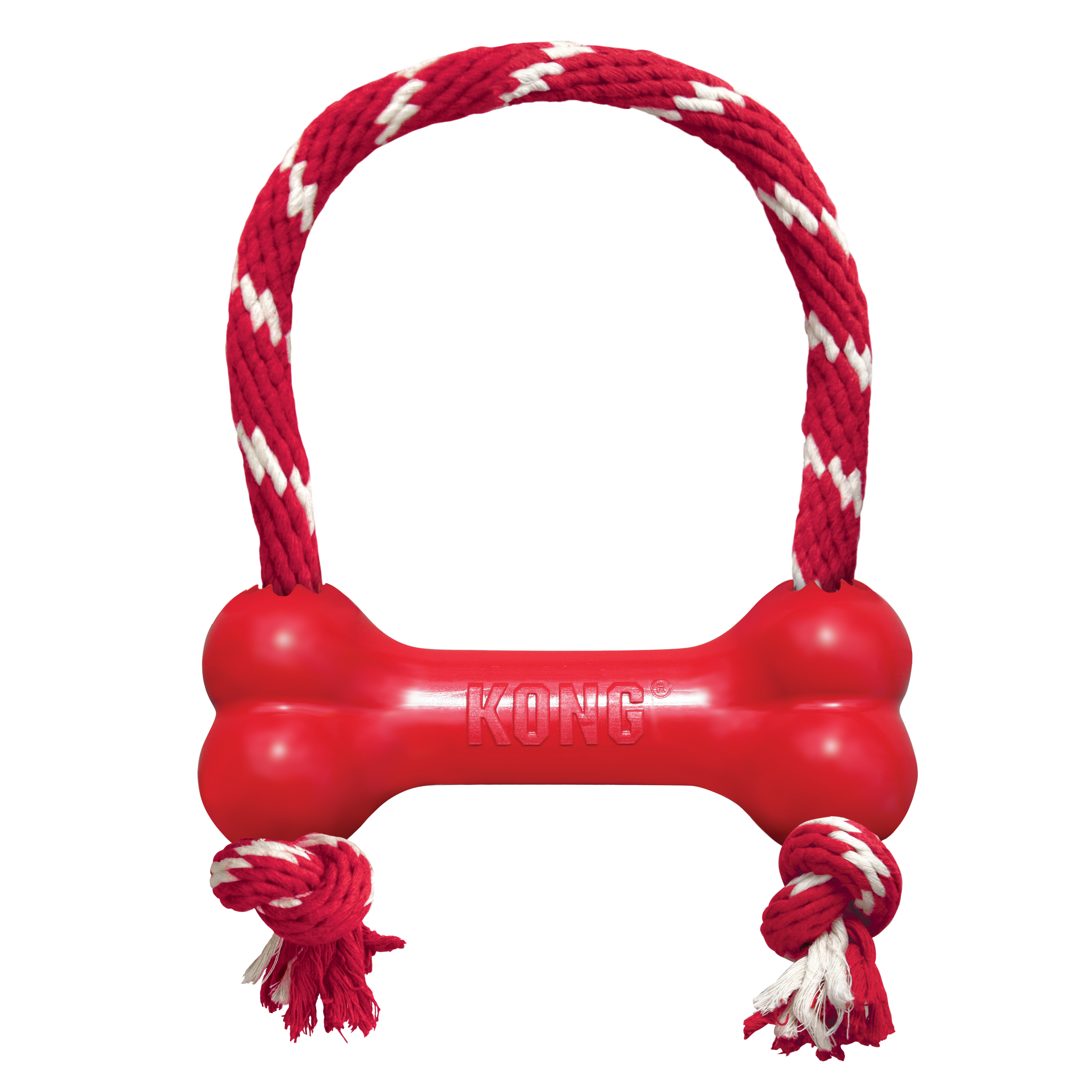 Jouet chien os avec corde Kong Goodie Bone XS / L