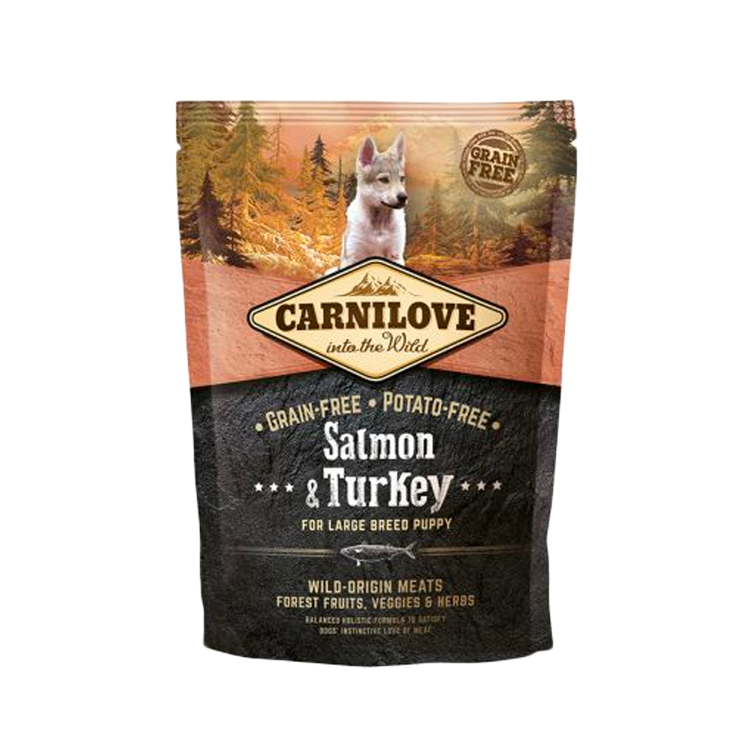 Croquettes – Carnilove – Chiot Grande Race Saumon & Dinde – Puppy Large Breed