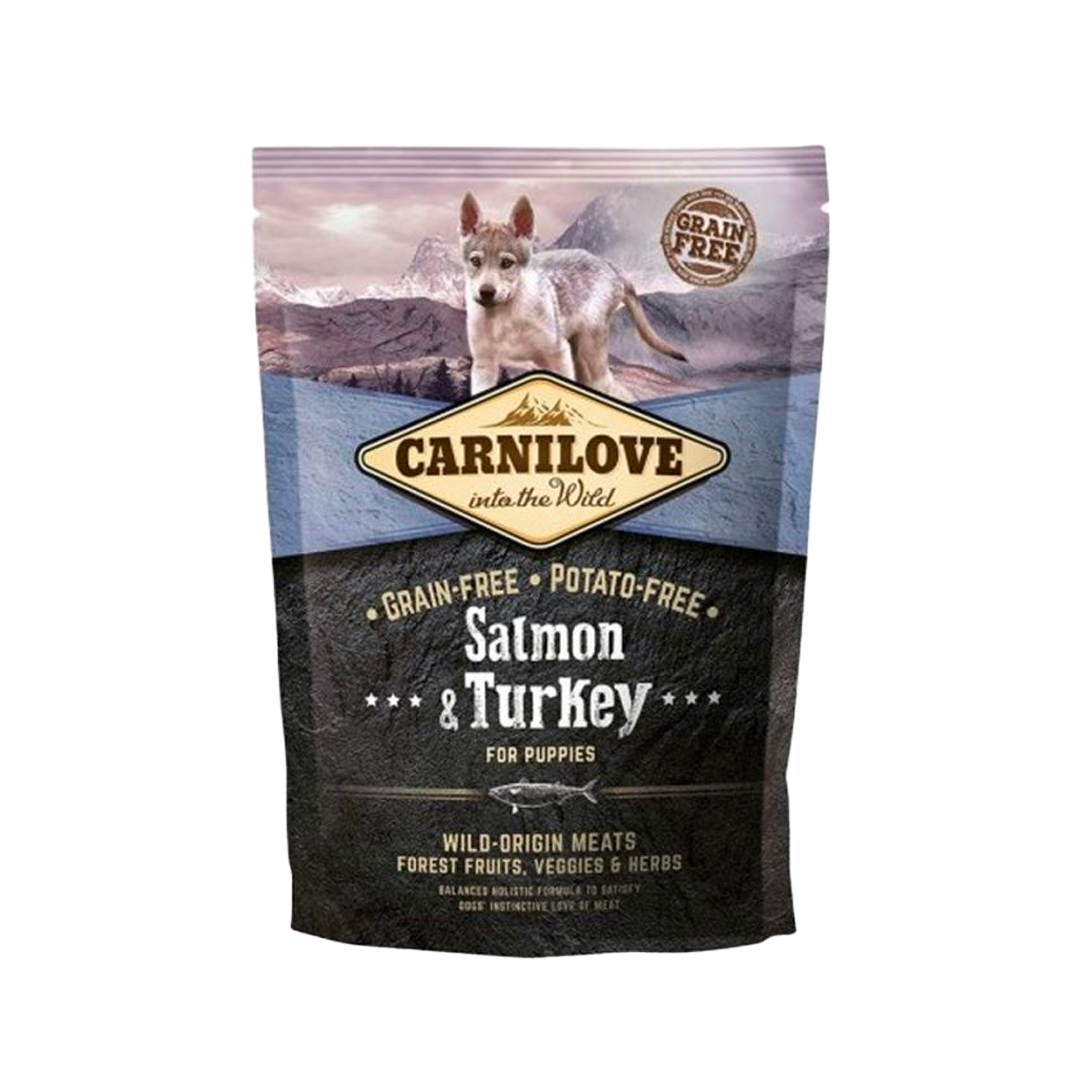 Croquettes – Carnilove – Chiot Saumon & Dinde – Puppy All Breeds
