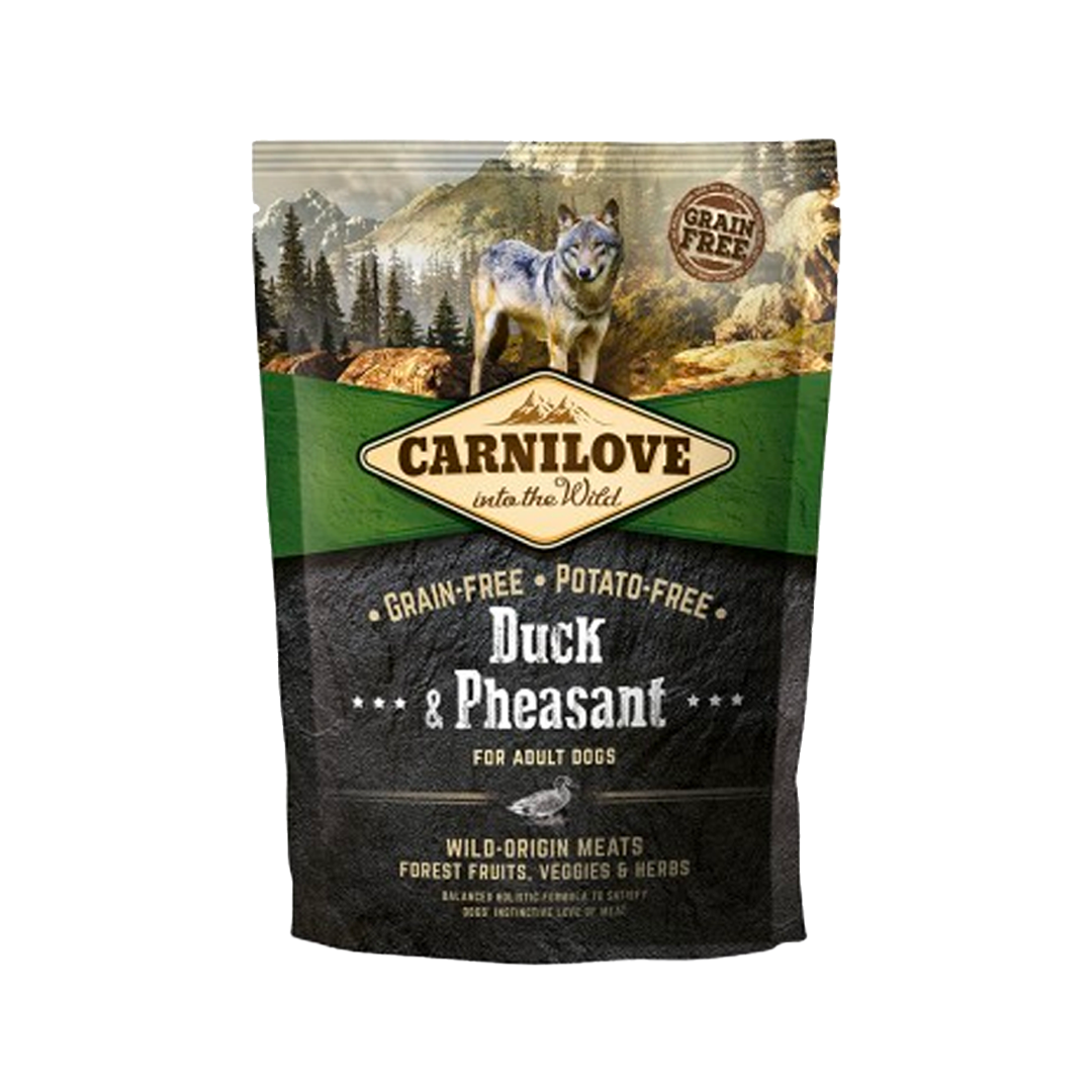 Croquettes chien adulte canard et faisan sans céréales Carnilove 1,5 kg / 12 kg
