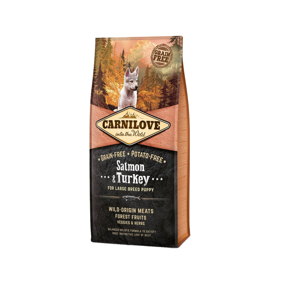 Croquettes – Carnilove – Chiot Grande Race Saumon & Dinde – Puppy Large Breed