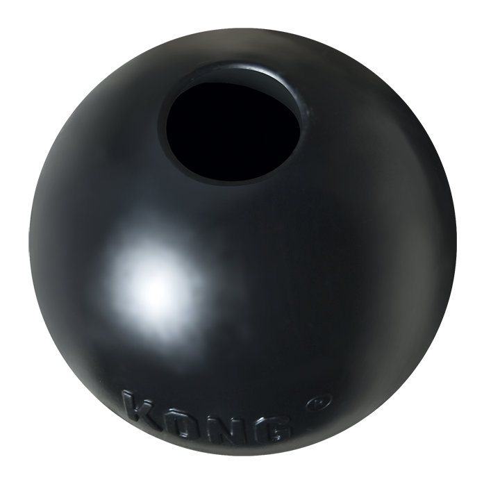 Jouet chien balle caoutchouc noir Kong Extreme Ball M/L