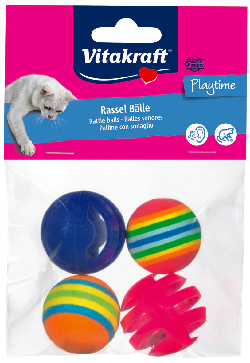 Coffret hochet et balles herbe à chat Playtime Vitakraft