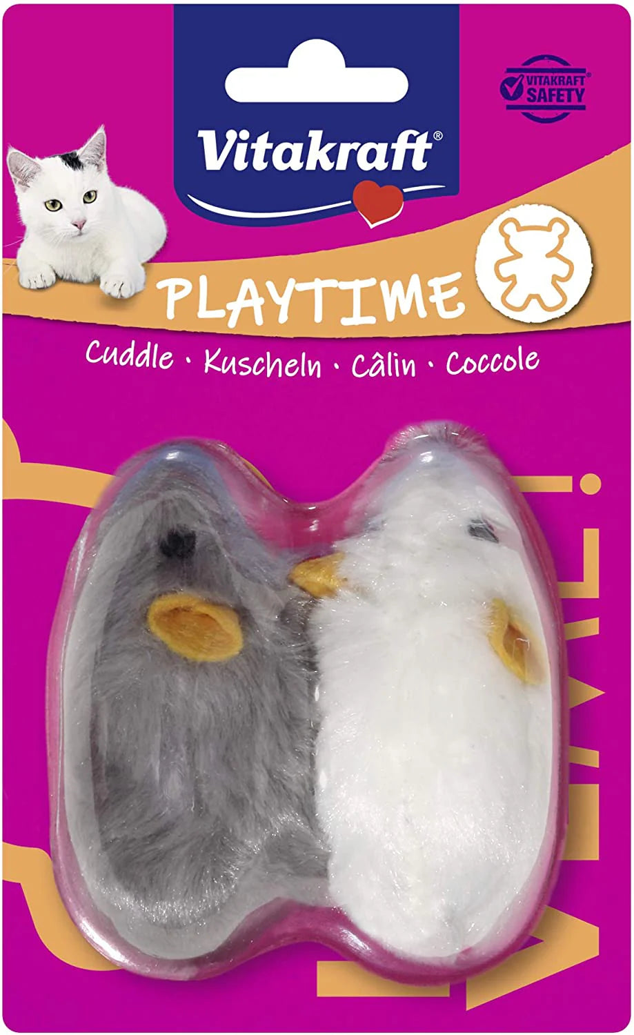 Souris en peluche x2 Playtime chat Vitakraft