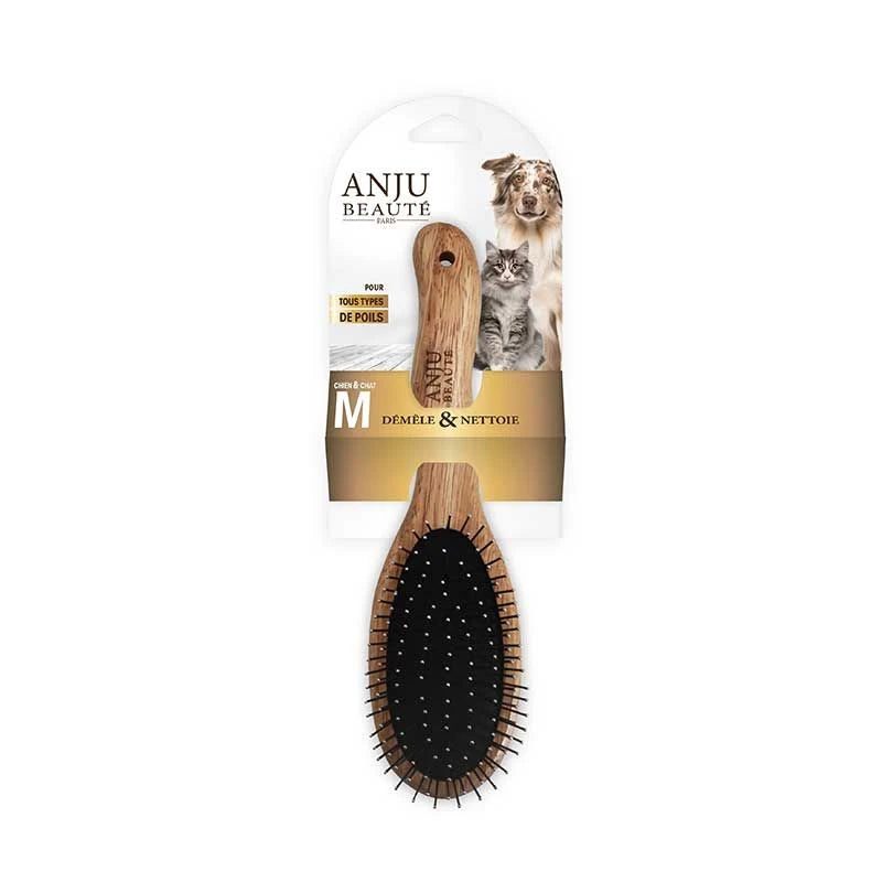 Brosse simple face taille moyenne chien et chat Anju
