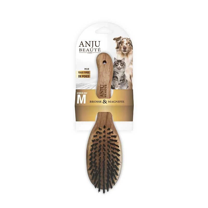 Brosse douce taille moyenne chien et chat Anju