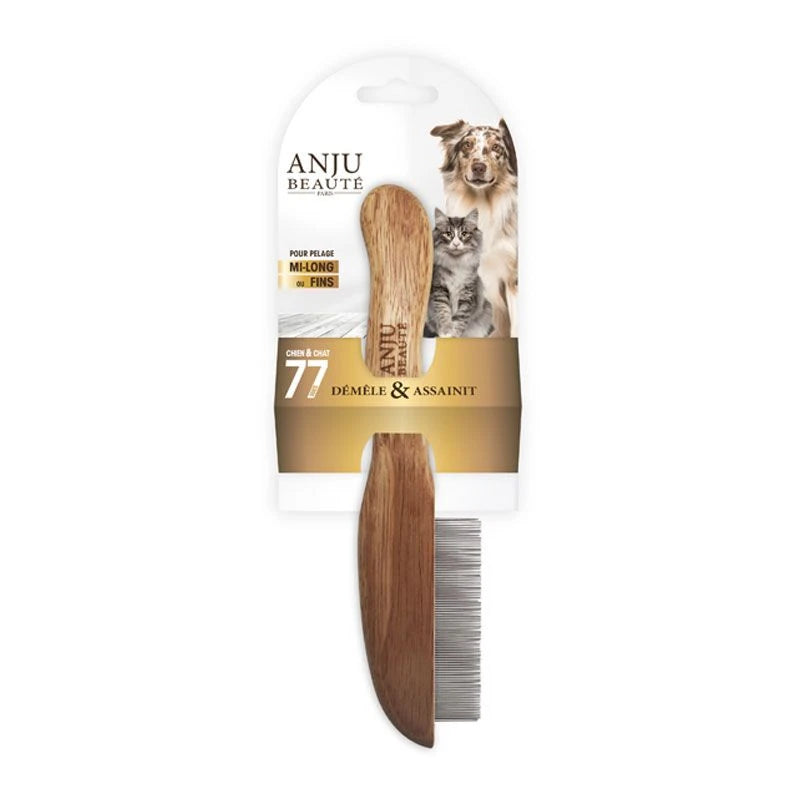 Peigne 77 dents chien et chat Anju
