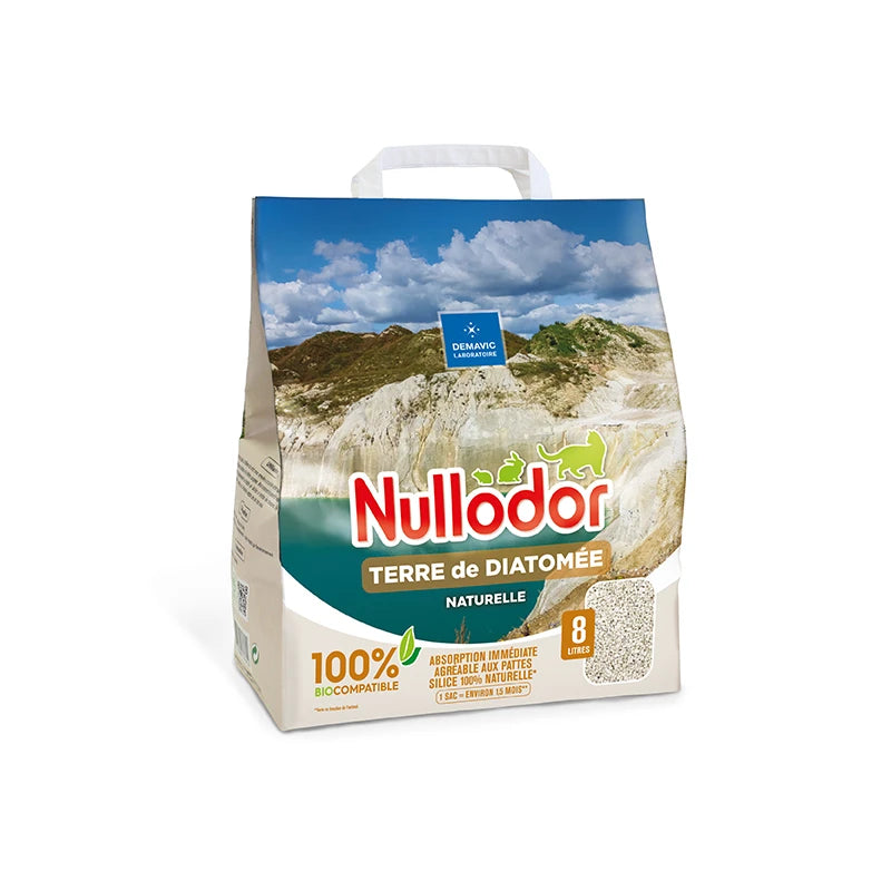 Litière terre de diatomée Nullodor 8 L / 20 L