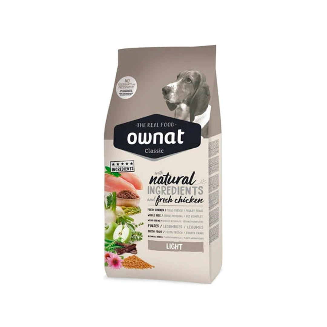 Croquettes OWNAT - Classic - Chien Adulte Light Poulet