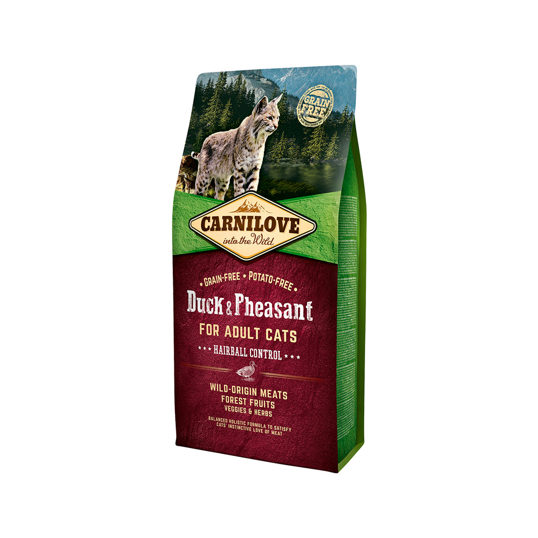 Croquettes - CARNILOVE - Chat Canard & Faisan Contrôle Boule De Poil