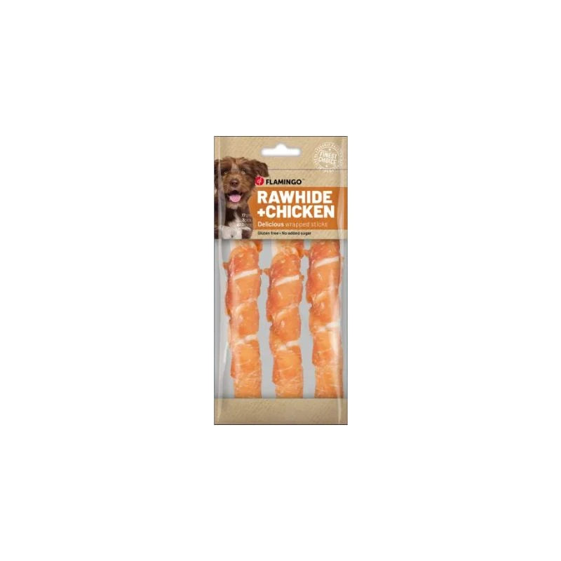 Chick'n Wrap Stick 17cm x3 155 g chien Flamingo