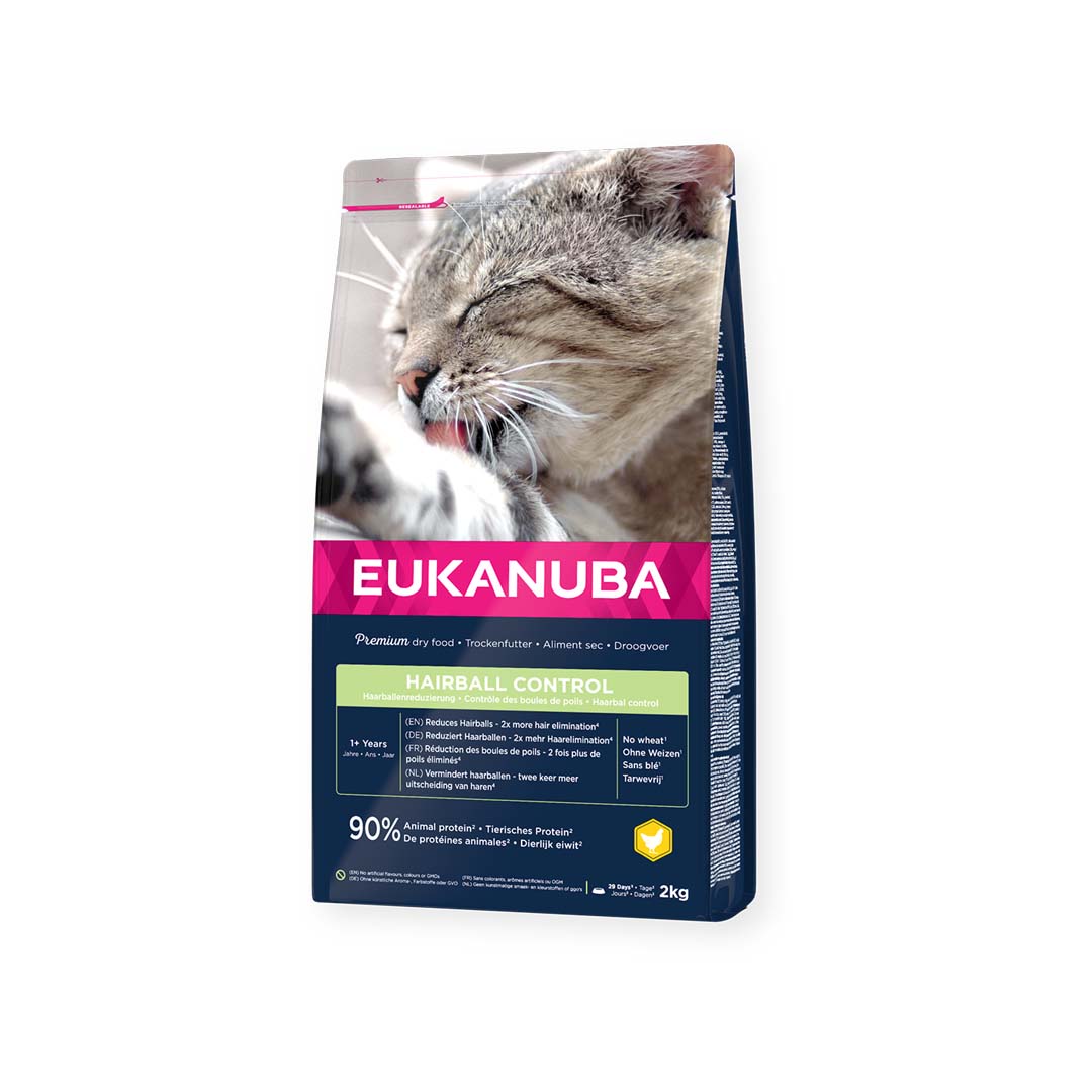 Croquettes - EUKANUBA - Chat Adulte Boule De Poils