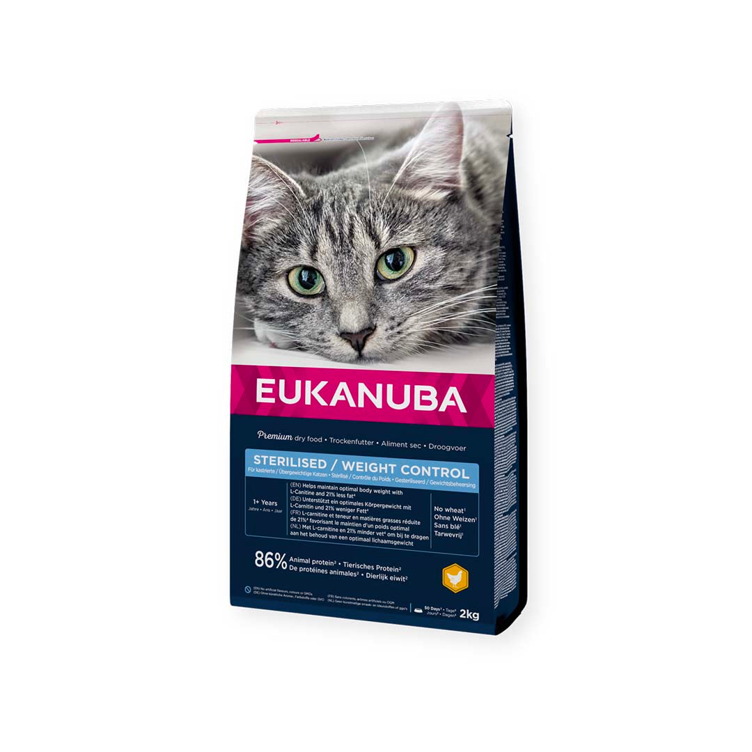 Croquettes - EUKANUBA - Chat Adulte Stérilisé Contrôle Du Poids