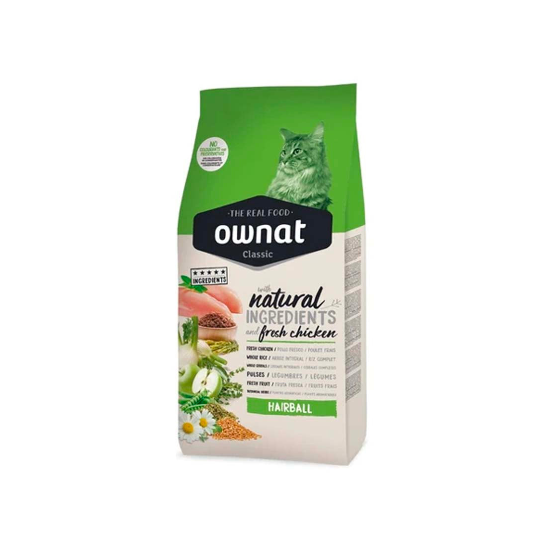 Croquettes OWNAT - Classic - Chat Adulte Hairball Poulet