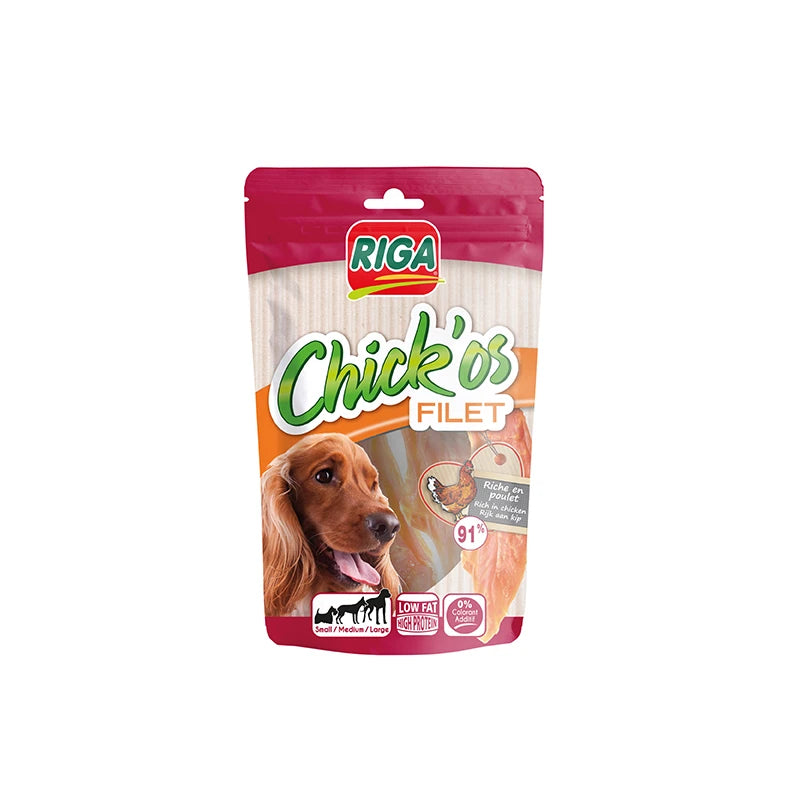 Snack Chick'Os filet de poulet chien Riga