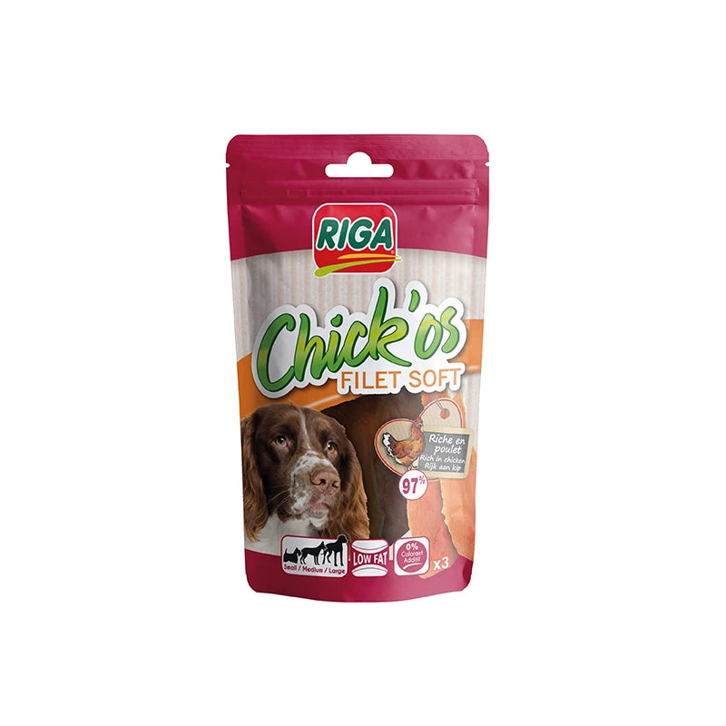 Snack Chick'Os filet de poulet Soft chien Riga