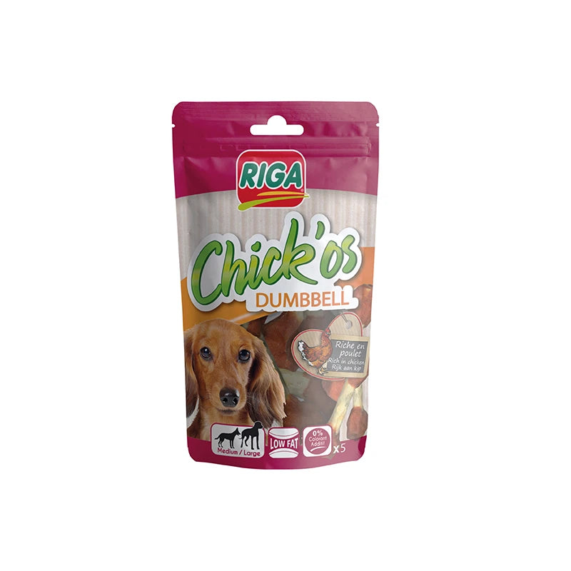 Snack Chick'Os Dumbell x5 chien Riga