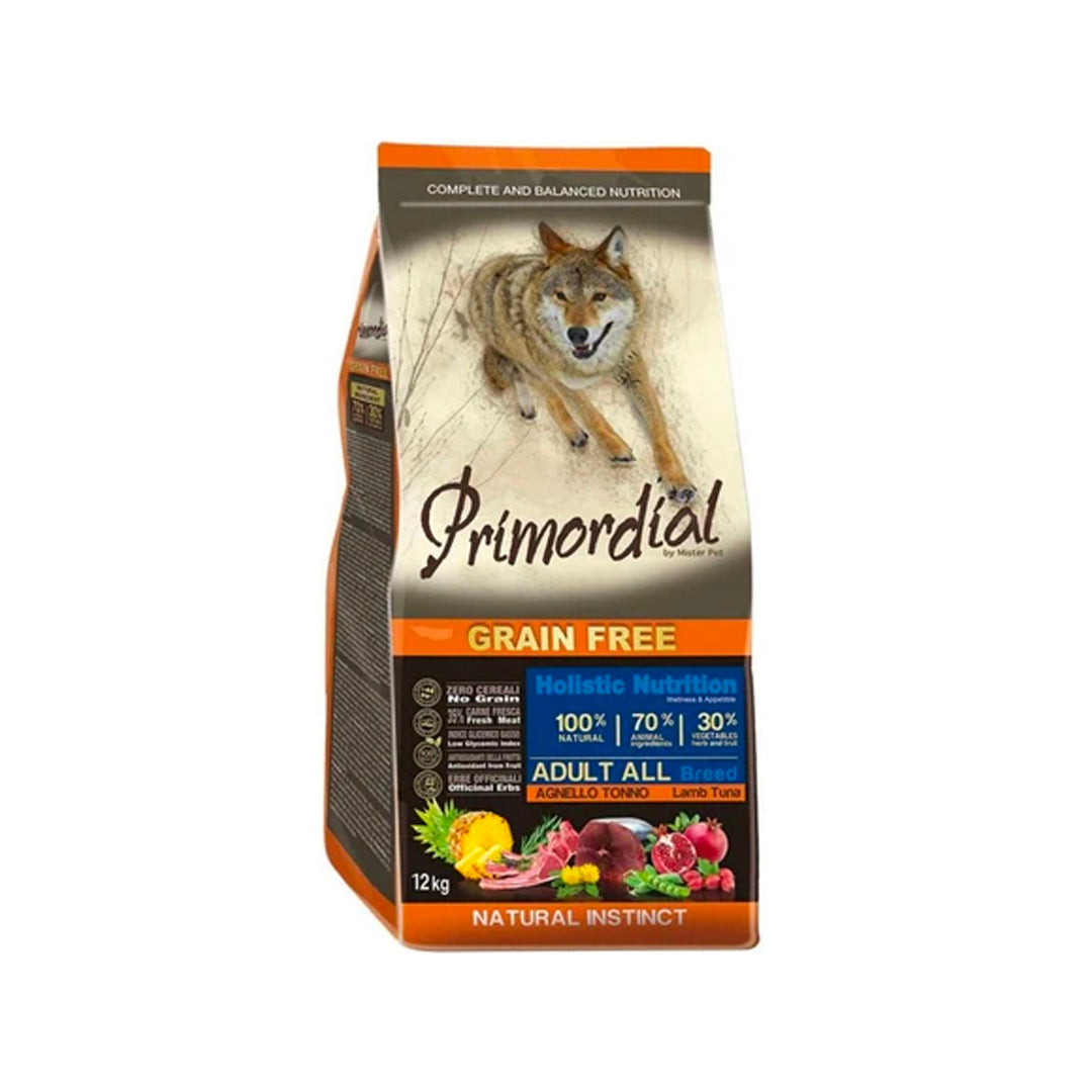 Croquettes - PRIMORDIAL - Grain Free - Chien Adulte Agneau & Thon