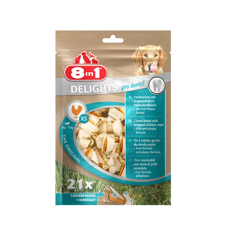 Os à mâcher Dental Delights chien 8in1
