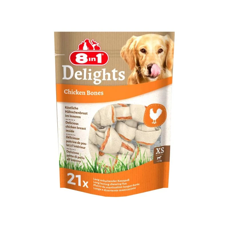 Sachet économique Delights viande nature chien 8in1