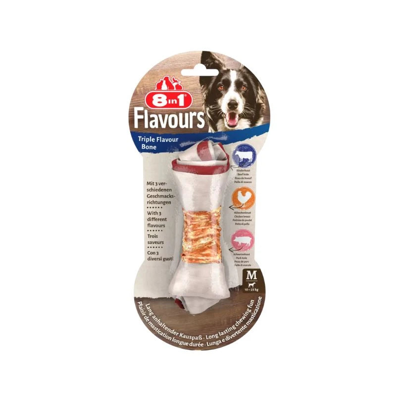 Os à mâcher Triple Flavour chien 8in1