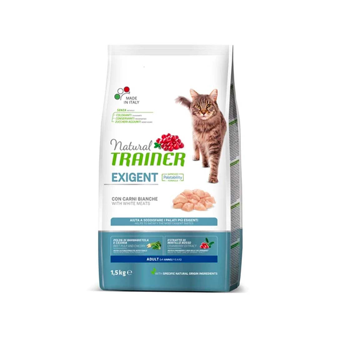 Croquettes - Natural Trainer - Chat Adulte Exigent Viande Blanche