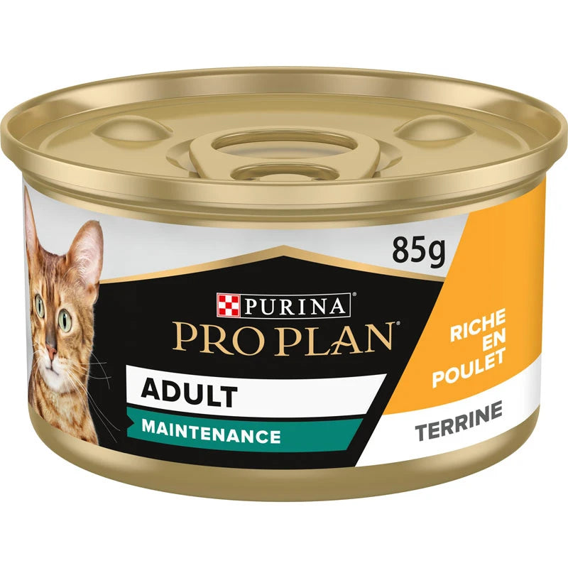 Pâtée chat adulte poulet terrine Pro Plan 85 g