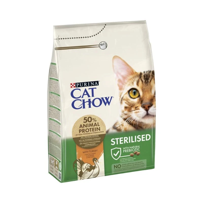 Croquettes chat stérilisé dinde Cat Chow 10 kg