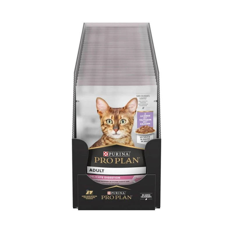 Sachet fraîcheur chat digestion sensible dinde Pro Plan Delicate 85 g