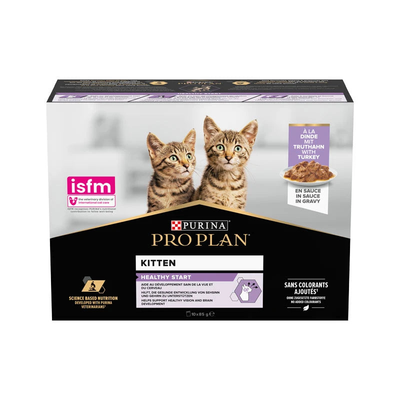 Sachet fraîcheur chaton dinde en sauce Pro Plan 85 g — Boîte 10x85 g