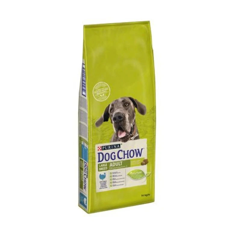 Croquettes chien grande race adulte dinde Dog Chow Large Breed 14 kg