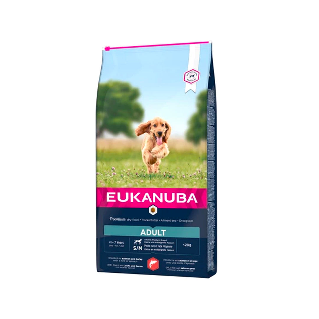 Croquettes - Eukanuba - Chien Adulte Medium/Mini Saumon